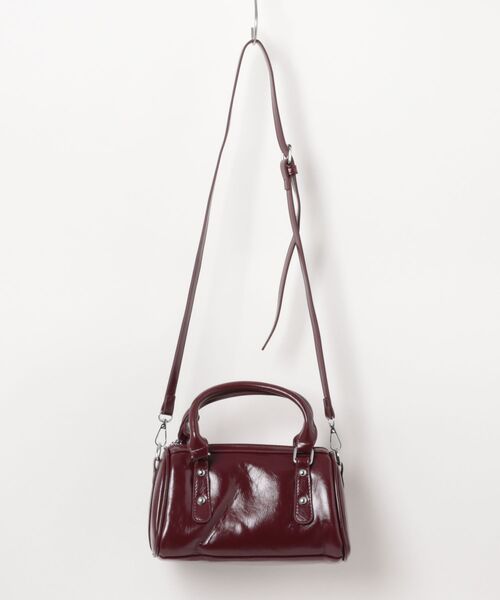 Burner(バーナー)の「【OKUOKU 0909】2WAY ミニボストン ショルダーバッグ oku-bag-23-33(ショルダーバッグ・レディース・ダークブラウン/ブラック/ワイン・FREE)」の4枚目の写真