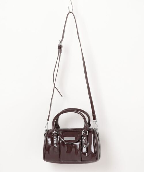Burner(バーナー)の「【OKUOKU 0909】2WAY ミニボストン ショルダーバッグ oku-bag-23-33(ショルダーバッグ・レディース・ダークブラウン/ブラック/ワイン・FREE)」の12枚目の写真