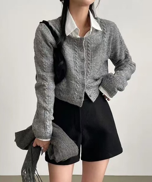 FREE STYLISTS（フリー スタイリスト）の「YUGA_YGMC　　Wool touch shorts　pants（その他パンツ・レディース・ダークグレー/オートミール/ダークブラウン/ブラック・M/L/S）」の10枚目の写真