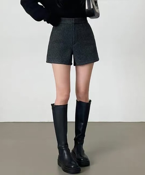 FREE STYLISTS（フリー スタイリスト）の「YUGA_YGMC　　Wool touch shorts　pants（その他パンツ・レディース・ダークグレー/オートミール/ダークブラウン/ブラック・M/L/S）」の19枚目の写真