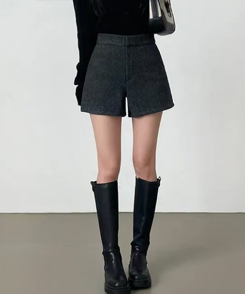 FREE STYLISTS（フリー スタイリスト）の「YUGA_YGMC　　Wool touch shorts　pants（その他パンツ・レディース・ダークグレー/オートミール/ダークブラウン/ブラック・M/L/S）」の13枚目の写真