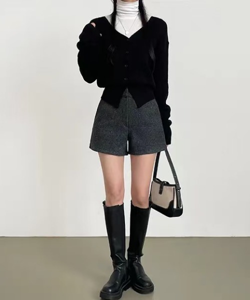 FREE STYLISTS（フリー スタイリスト）の「YUGA_YGMC　　Wool touch shorts　pants（その他パンツ・レディース・ダークグレー/オートミール/ダークブラウン/ブラック・M/L/S）」の20枚目の写真