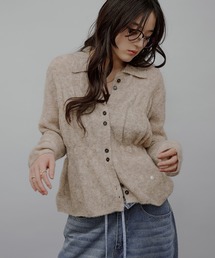 MUHET(~G[^)shirring knit shirt cardigan / V[OjbgVcJ[fBK(jbg/Z[^[)