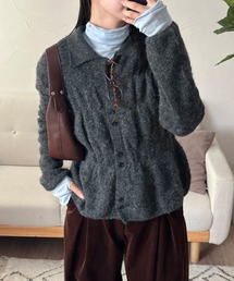 MUHET(~G[^)shirring knit shirt cardigan / V[OjbgVcJ[fBK(jbg/Z[^[)