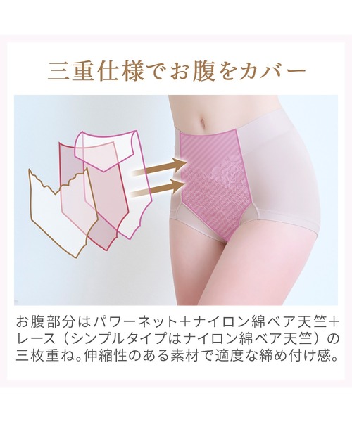 BRADELIS NEWYORK（ブラデリスニューヨーク）の「細みえ快適シンプル綿混ショーツ25 ブラデリス 補正下着 補整（ショーツ・レディース・ブラック/グレイッシュベージュ・LL/M/L/S/4L/5L/3L）」の14枚目の写真