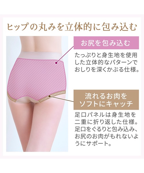 BRADELIS NEWYORK（ブラデリスニューヨーク）の「細みえ快適シンプル綿混ショーツ25 ブラデリス 補正下着 補整（ショーツ・レディース・ブラック/グレイッシュベージュ・LL/M/L/S/4L/5L/3L）」の17枚目の写真