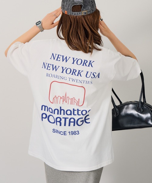 Manhattan Portage(マンハッタンポーテージ)の「【Manhattan Portage】SHORT SLEEVE PRINT T-SHIRTS 26SS-MP-M644(Tシャツ/カットソー・メンズ・ブラック/グレー/ホワイト・M/L)」の1枚目の写真