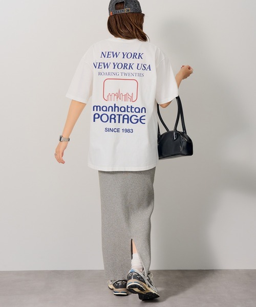 Manhattan Portage(マンハッタンポーテージ)の「【Manhattan Portage】SHORT SLEEVE PRINT T-SHIRTS 26SS-MP-M644(Tシャツ/カットソー・メンズ・ブラック/グレー/ホワイト・M/L)」の9枚目の写真