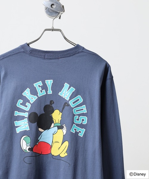 DISNEY ミッキーマウス L/SプリントTEE（Tシャツ/カットソー