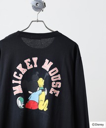 DISNEY ミッキーマウス L/SプリントTEE