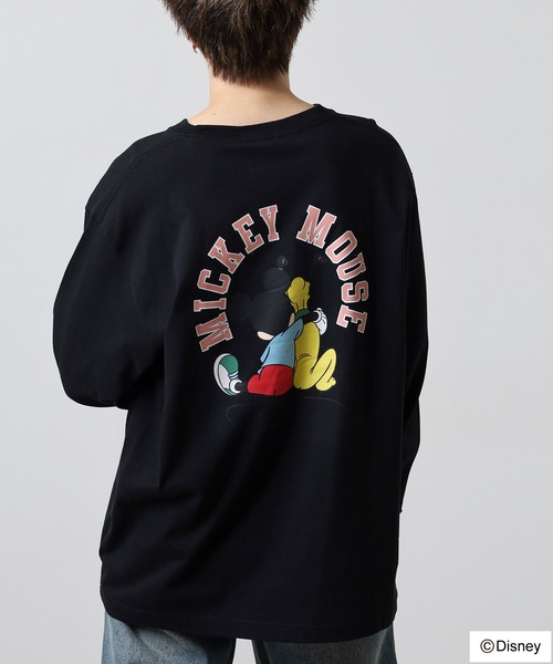 DISNEY ミッキーマウス L/SプリントTEE（Tシャツ/カットソー