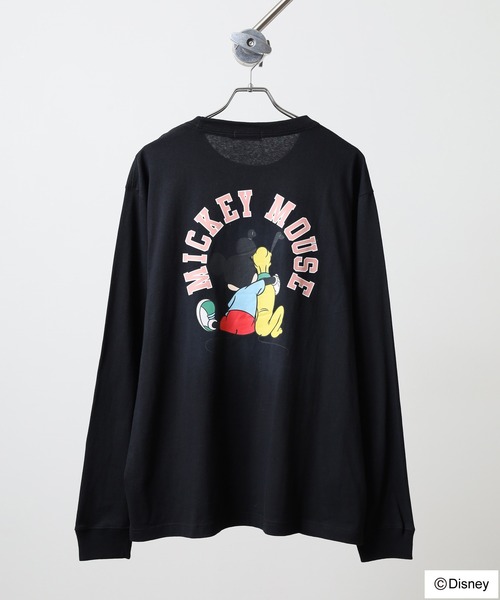 DISNEY ミッキーマウス L/SプリントTEE（Tシャツ/カットソー