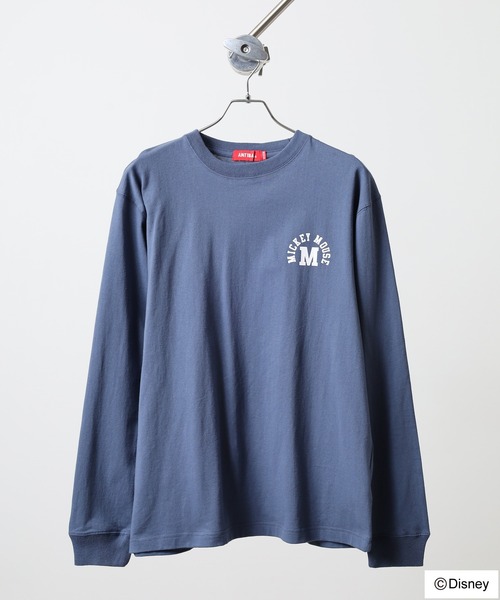 ATELANE(アテレーン)の「DISNEY ミッキーマウス L/SプリントTEE(Tシャツ/カットソー・メンズ・ブラック/ホワイト/ネイビー・L/XL/M)」の4枚目の写真