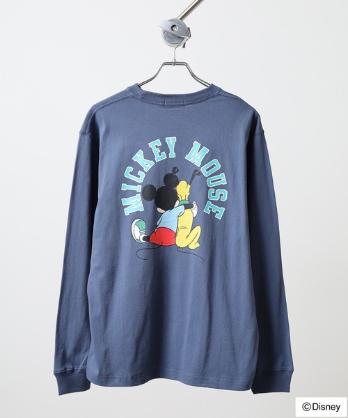 DISNEY ミッキーマウス L/SプリントTEE（Tシャツ/カットソー