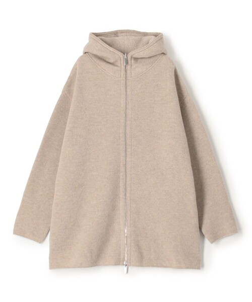 ウールダブルフェイスパイル 2-wayフーデッドコート（その他アウター
