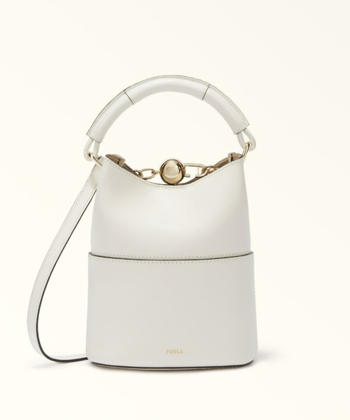 FURLA(フルラ)の「フルラ スフェラ バケットバッグ(ショルダーバッグ・レディース・ダークグリーン/ホワイト/ダークブラウン/ダークブルー/マスタード・ONE SIZE)」の1枚目の写真