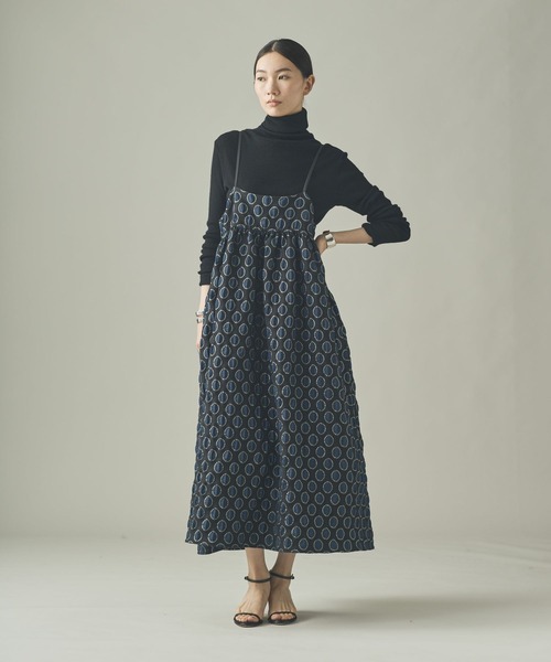 Curensology(カレンソロジー)の「Curensology(カレンソロジー)/<C.S.G>サークルドットワンピース(ワンピース・レディース・ブラック・FREE)」の2枚目の写真