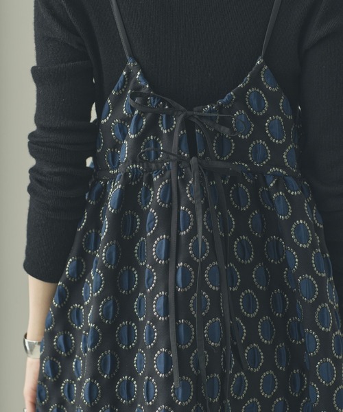 Curensology(カレンソロジー)の「Curensology(カレンソロジー)/<C.S.G>サークルドットワンピース(ワンピース・レディース・ブラック・FREE)」の7枚目の写真