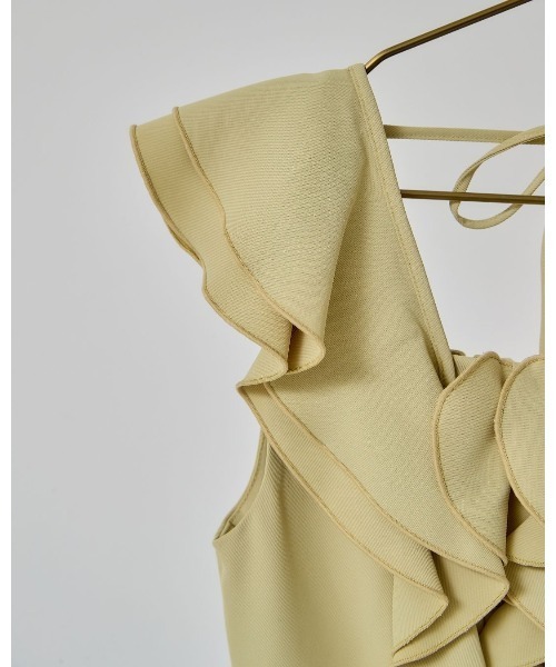 LANTINAM(ランティナム)の「Frill Design All in one(つなぎ/オールインワン・レディース・ブラック/ライトグリーン・MEDIUM/SMALL)」の18枚目の写真