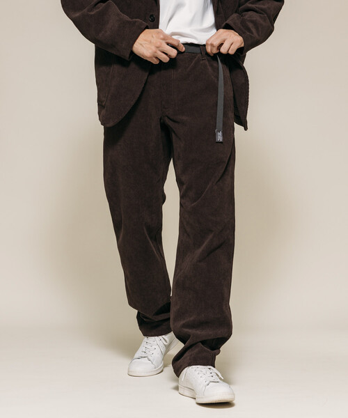 FREAK'S STORE（フリークスストア）の「コーデュロイ ウェービングベルト スリムフィット パンツ Fabric by SOLOTEX(R)（その他パンツ・メンズ・チャコールグレー/ブラック/ブラウン/ベージュ・SMALL/MEDIUM/LARGE）」の3枚目の写真