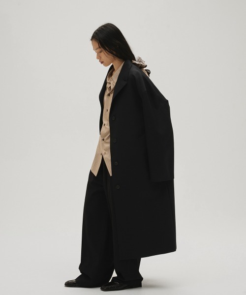 TODAYFUL（トゥデイフル）の「Wool100% Spring Coat（トレンチコート・レディース・セージグリーン/ブラック・36inch/38inch）」の17枚目の写真