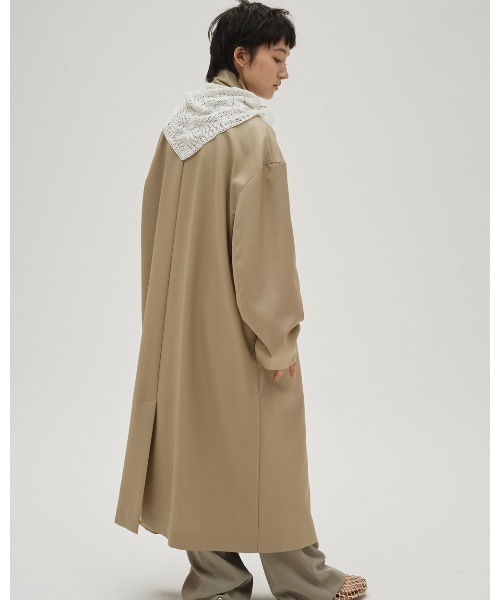 TODAYFUL（トゥデイフル）の「Wool100% Spring Coat（トレンチコート・レディース・セージグリーン/ブラック・36inch/38inch）」の12枚目の写真