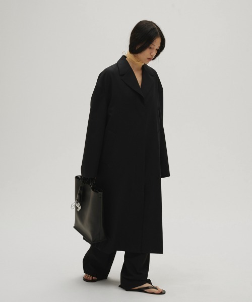 TODAYFUL 黒 トレンチコート ロング丈 Wool100% Spring Coat（トレンチコート）｜TODAYFUL（トゥデイフル）の