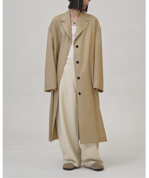 TODAYFUL（トゥデイフル）の「Wool100% Spring Coat（トレンチコート・レディース・セージグリーン/ブラック・36inch/38inch）」の13枚目の写真