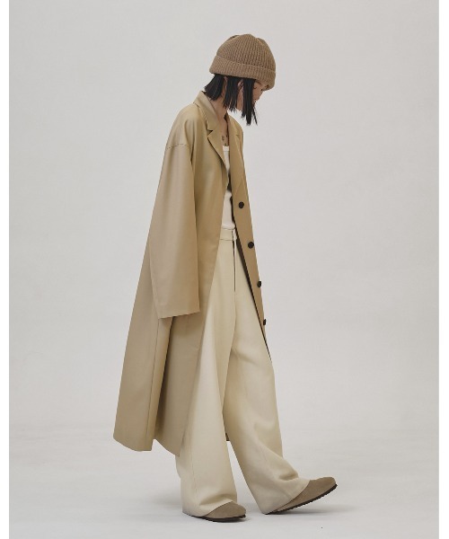 TODAYFUL（トゥデイフル）の「Wool100% Spring Coat（トレンチコート・レディース・セージグリーン/ブラック・36inch/38inch）」の14枚目の写真