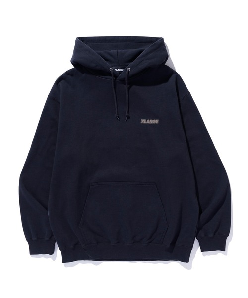 XLARGEネイビーパーカー XLARGE パーカー SLANTED OG ZIP HOODED SWEATSHIRT メンズ レディース