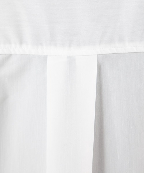 MILLION CARATS（ミリオンカラッツ）の「【旬のコード刺繍×ビッグカフス】体型カバーも細見えも叶う！大人カジュアルに羽織りも楽しめる万能シャツルーズシルエットで腰回りをしっかり隠しつつ、二重衿や立体的な刺繍がデザインの主役に。（シャツ/ブラウス・レディース・ブラウン/オフホワイト/ブラック・FREE）」の13枚目の写真