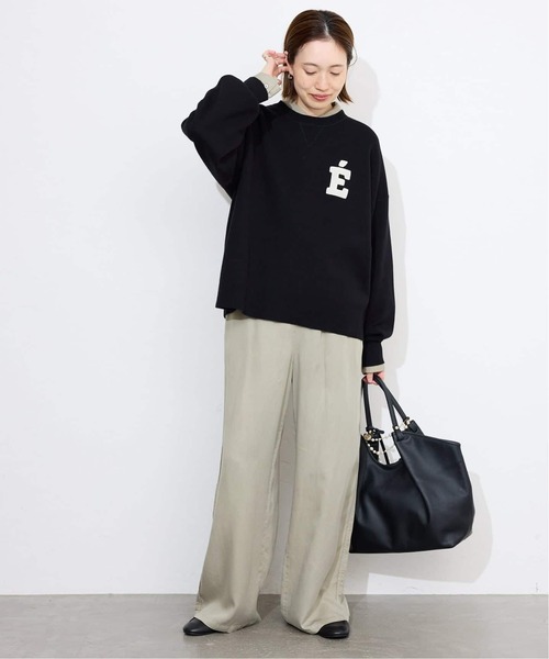 追加2》サガラ刺繍スウェットライクニット（ニット/セーター）｜SLOBE