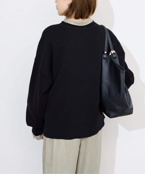 追加2》サガラ刺繍スウェットライクニット（ニット/セーター）｜SLOBE