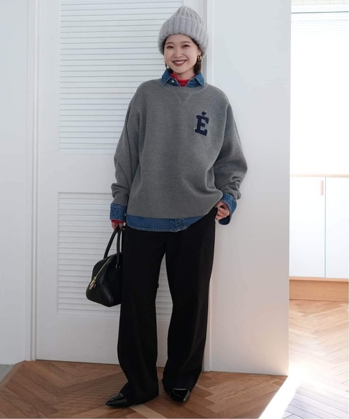 追加2》サガラ刺繍スウェットライクニット（ニット/セーター