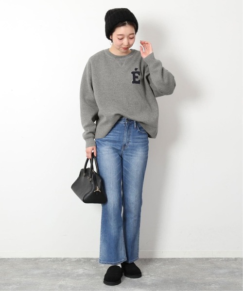 追加2》サガラ刺繍スウェットライクニット（ニット/セーター）｜SLOBE