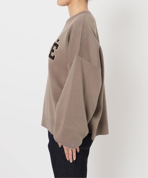 追加2》サガラ刺繍スウェットライクニット（ニット/セーター）｜SLOBE