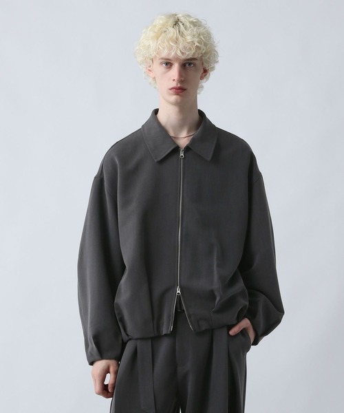 HARE（ハレ）の「【SET UP対応】ダブルウィーブコクーンブルゾン(HARE)（ブルゾン・メンズ・ブラック/グレー/ブルー・SMALL/MEDIUM）」の12枚目の写真