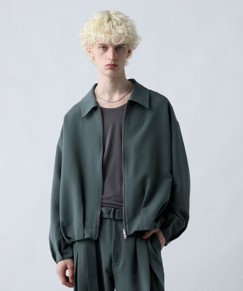 HARE（ハレ）の「【SET UP対応】ダブルウィーブコクーンブルゾン(HARE)（ブルゾン・メンズ・ブラック/グレー/ブルー・SMALL/MEDIUM）」の14枚目の写真