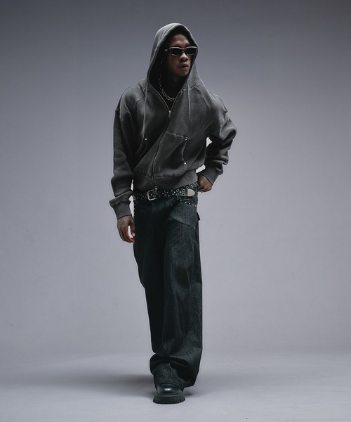 ANDER HUNK(アンダーハンク)の「Overdyed Thermal Zip-up Parker / オーバーダイサーマルジップアップパーカー(パーカー・メンズ・その他/ブラック・MEDIUM/LARGE)」の21枚目の写真