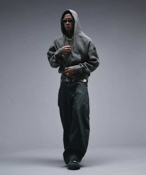 ANDER HUNK(アンダーハンク)の「Overdyed Thermal Zip-up Parker / オーバーダイサーマルジップアップパーカー(パーカー・メンズ・その他/ブラック・MEDIUM/LARGE)」の22枚目の写真