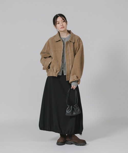 U.S. POLO ASSN.（ユーエスポロアッスン）の「U.S. POLO ASSN./ユーエスポロアッスン スウェット生地 ブランドロゴ バルーンスカート（スカート・レディース・ネイビー/ブラック/杢グレー・M/L）」の6枚目の写真