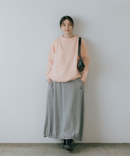 U.S. POLO ASSN.（ユーエスポロアッスン）の「U.S. POLO ASSN./ユーエスポロアッスン スウェット生地 ブランドロゴ バルーンスカート（スカート・レディース・ネイビー/ブラック/杢グレー・M/L）」の12枚目の写真