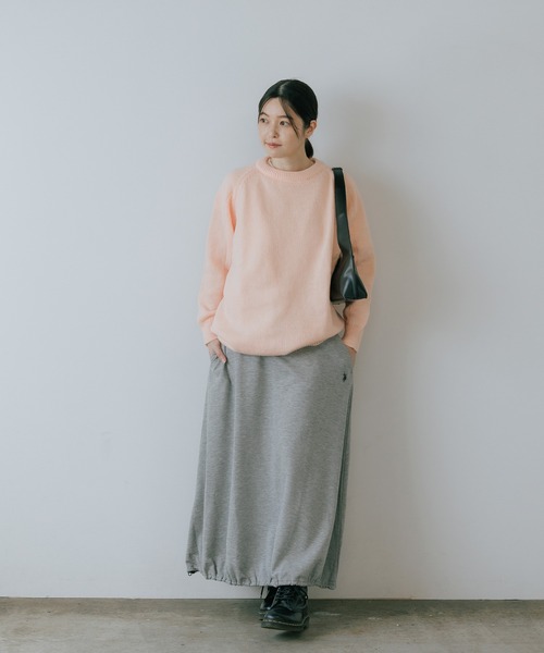 U.S. POLO ASSN.（ユーエスポロアッスン）の「U.S. POLO ASSN./ユーエスポロアッスン スウェット生地 ブランドロゴ バルーンスカート（スカート・レディース・ネイビー/ブラック/杢グレー・M/L）」の13枚目の写真