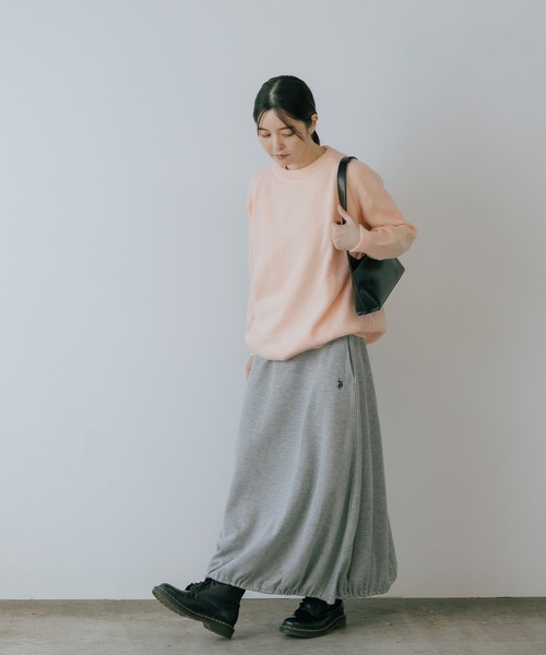 U.S. POLO ASSN.（ユーエスポロアッスン）の「U.S. POLO ASSN./ユーエスポロアッスン スウェット生地 ブランドロゴ バルーンスカート（スカート・レディース・ネイビー/ブラック/杢グレー・M/L）」の14枚目の写真