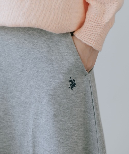 U.S. POLO ASSN.（ユーエスポロアッスン）の「U.S. POLO ASSN./ユーエスポロアッスン スウェット生地 ブランドロゴ バルーンスカート（スカート・レディース・ネイビー/ブラック/杢グレー・M/L）」の22枚目の写真