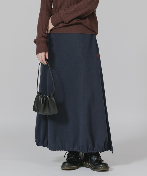 U.S. POLO ASSN.（ユーエスポロアッスン）の「U.S. POLO ASSN./ユーエスポロアッスン スウェット生地 ブランドロゴ バルーンスカート（スカート・レディース・ネイビー/ブラック/杢グレー・M/L）」の16枚目の写真