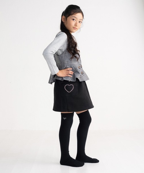 stample(スタンプル)の「リボン・刺繍・ライン ニーハイソックス(ソックス/靴下・キッズ・C/D/E/F/A/B・ONE SIZE)」の2枚目の写真