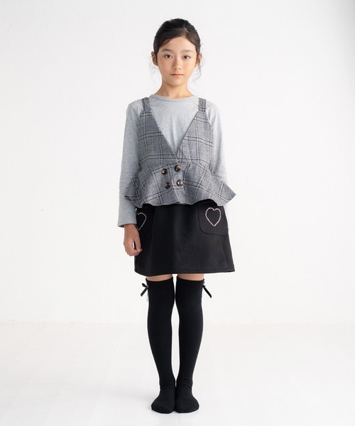 stample(スタンプル)の「リボン・刺繍・ライン ニーハイソックス(ソックス/靴下・キッズ・C/D/E/F/A/B・ONE SIZE)」の3枚目の写真