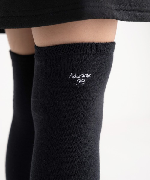 stample(スタンプル)の「リボン・刺繍・ライン ニーハイソックス(ソックス/靴下・キッズ・C/D/E/F/A/B・ONE SIZE)」の13枚目の写真