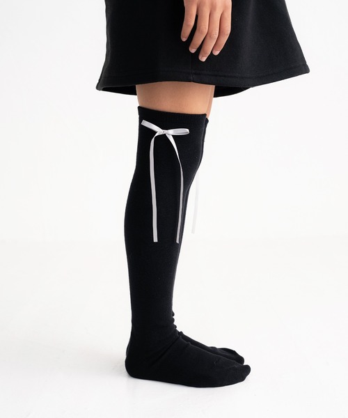 stample(スタンプル)の「リボン・刺繍・ライン ニーハイソックス(ソックス/靴下・キッズ・C/D/E/F/A/B・ONE SIZE)」の21枚目の写真